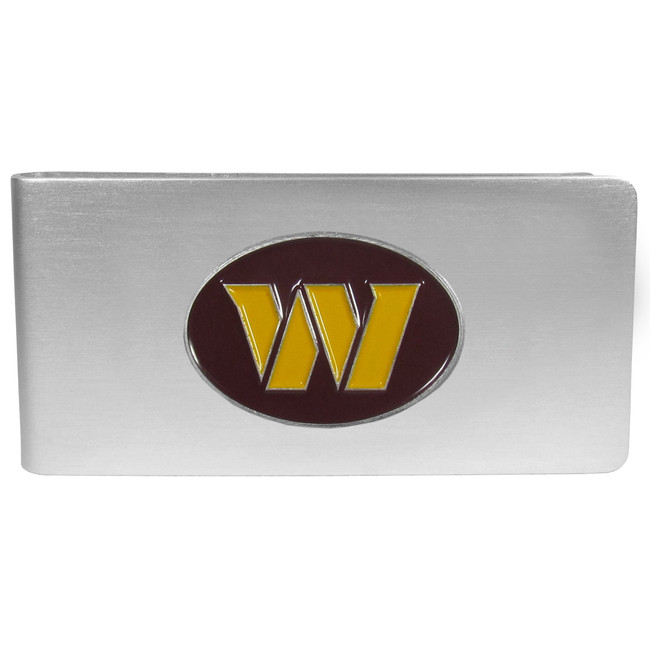Washington Commanders Brushed Metal Money Clip