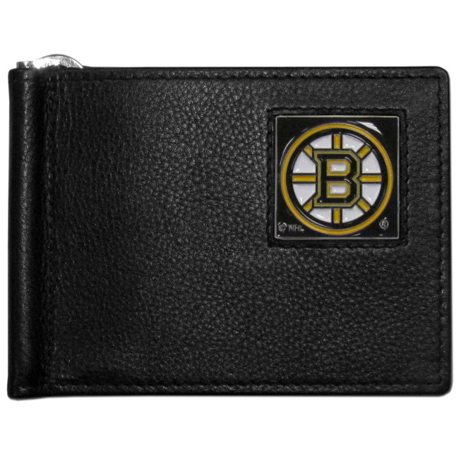 Boston Bruins¬Æ Leather Bill Clip Wallet