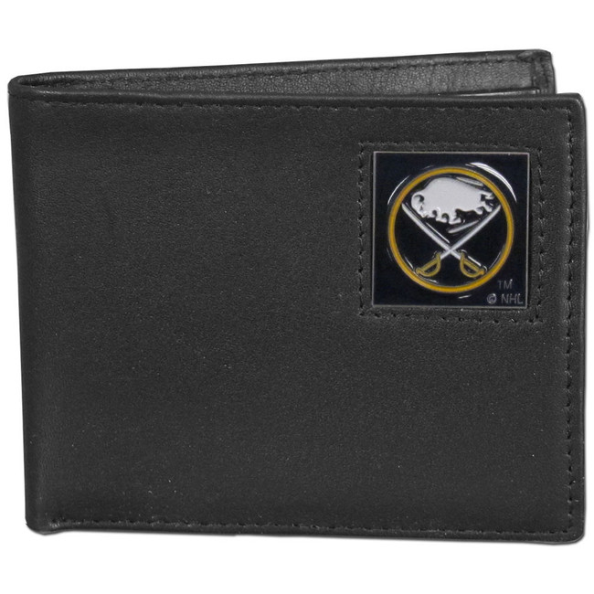 Buffalo Sabres¬Æ Leather Bi-fold Wallet Packaged in Gift Box