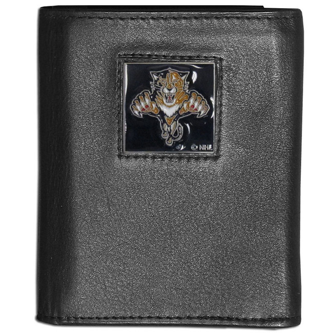 Florida Panthers¬Æ Leather Tri-fold Wallet