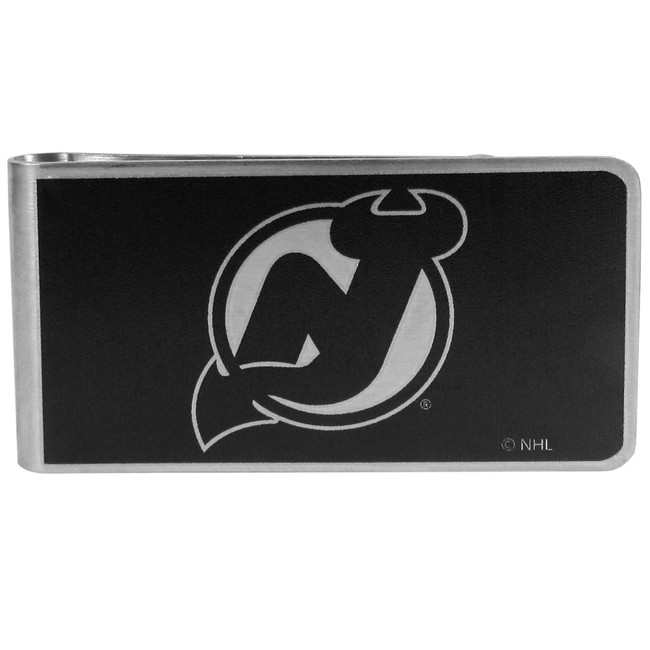 New Jersey Devils¬Æ Black and Steel Money Clip