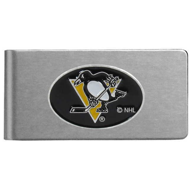 Pittsburgh Penguins¬Æ Brushed Metal Money Clip