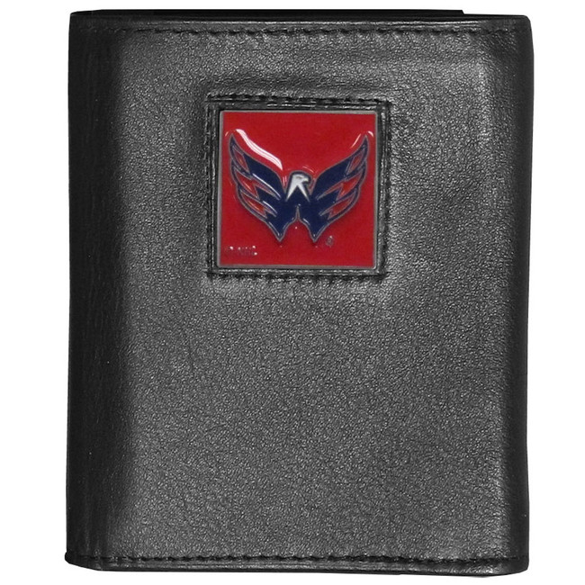 Washington Capitals¬Æ Deluxe Leather Tri-fold Wallet Packaged in Gift Box
