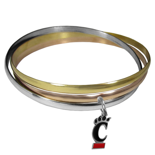Cincinnati Bearcats Tri-color Bangle Bracelet