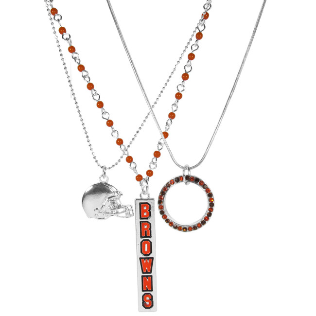 Cleveland Browns Trio Necklace Set