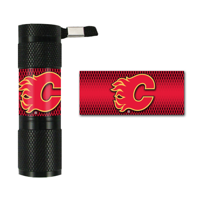 NHL - Calgary Flames Flashlight 7" x 6" x 1" - Flames Primary Logo