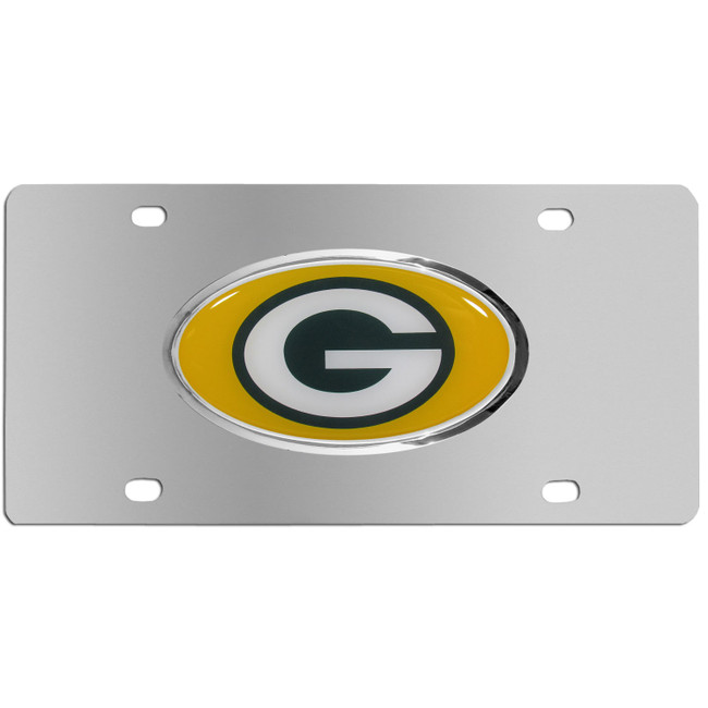 Green Bay Packers Steel License Plate, Dome