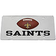 New Orleans Saints Mirrored License Plate