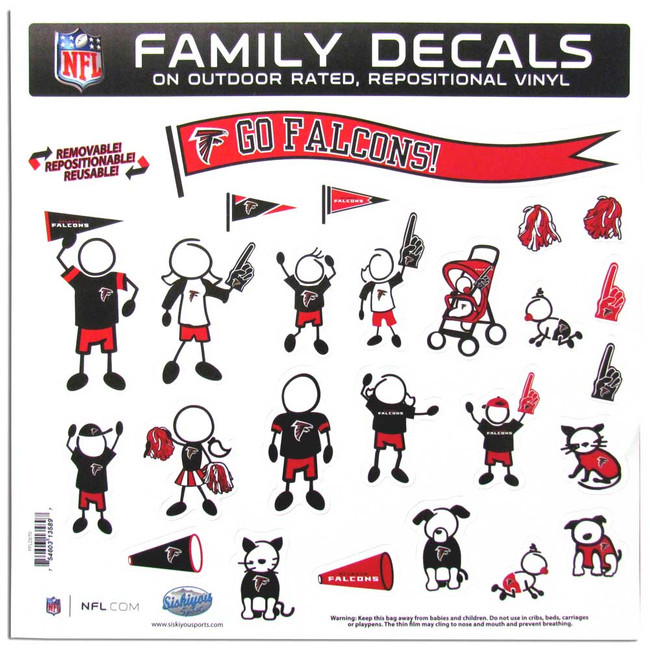 Atlanta Falcons Family Decal Set Large