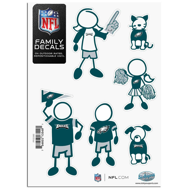 Philadelphia Eagles Family Decal Set Small