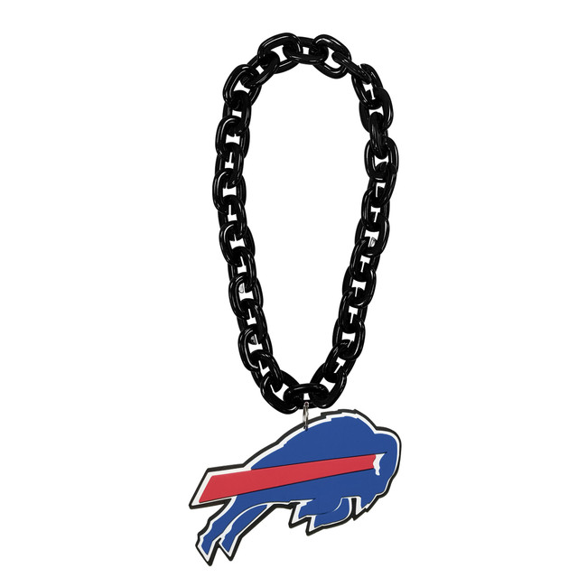 Buffalo Bills Fan Chain Necklace NFL Foam Chain Fan Gear Black
