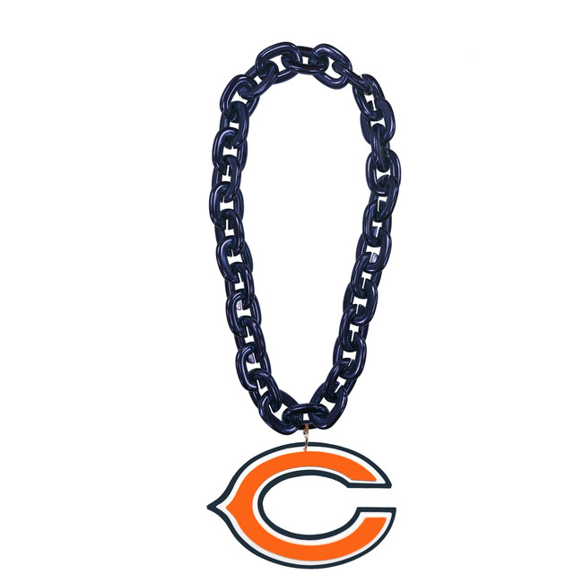 Chicago Bears Fan Chain Necklace NFL Foam Chain Fan Gear Navy