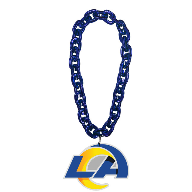 Los Angeles Rams Fan Chain Necklace NFL Foam Chain Fan Gear Blue