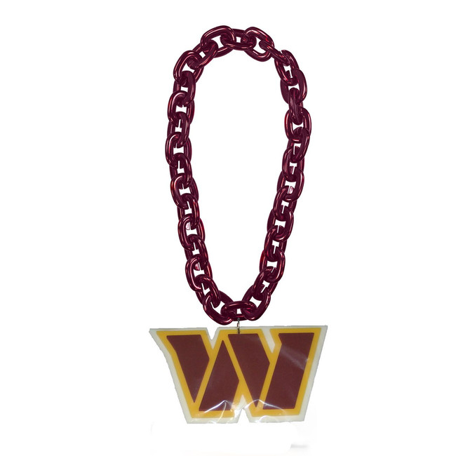 Washington Commanders Fan Chain Necklace NFL Foam Chain Fan Gear Red