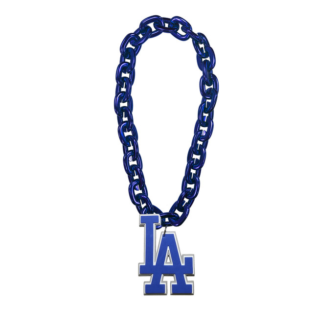 Los Angeles Dodgers Fan Chain Necklace MLB Foam Chain Fan Gear Blue