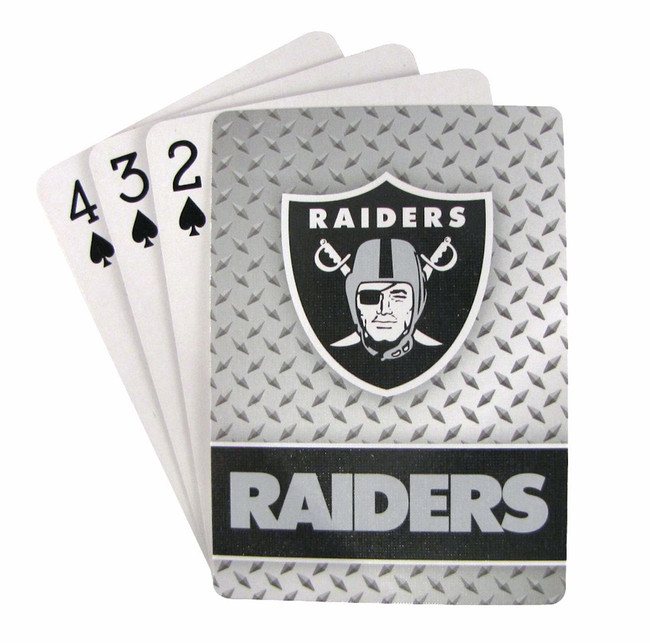 Las Vegas Raiders Playing Cards - Diamond Plate