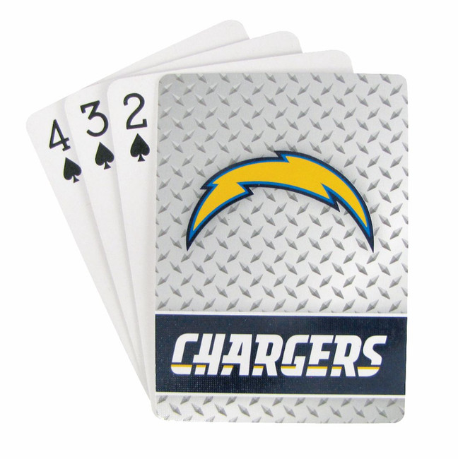 Los Angeles Chargers Playing Cards Diamond Plate