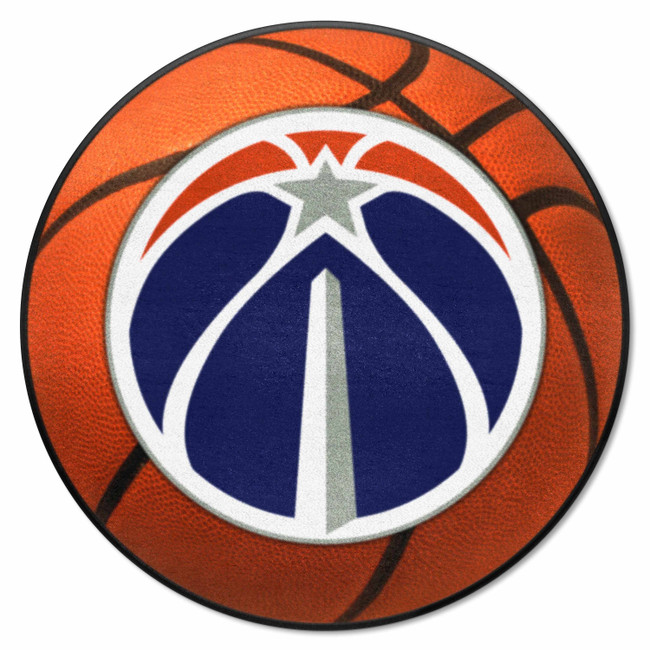 Washington Wizards Basketball Rug - 27in. Diameter DC Secondary Logo