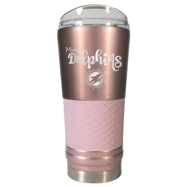 Miami Dolphins 24 Oz. Rose Gold Draft Tumbler