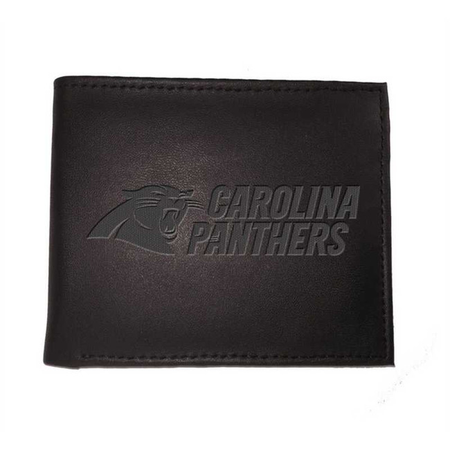 Carolina Panthers Leather Blackout Bi-fold Wallet