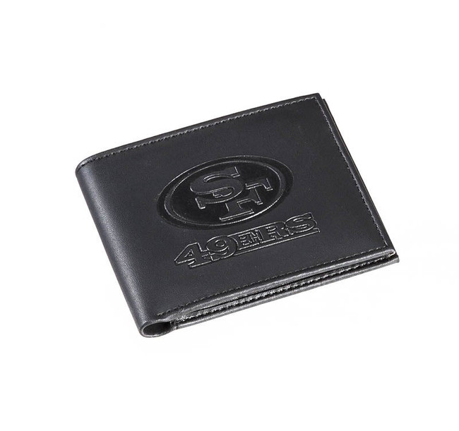 San Francisco 49Ers Leather Blackout Bi-fold Wallet