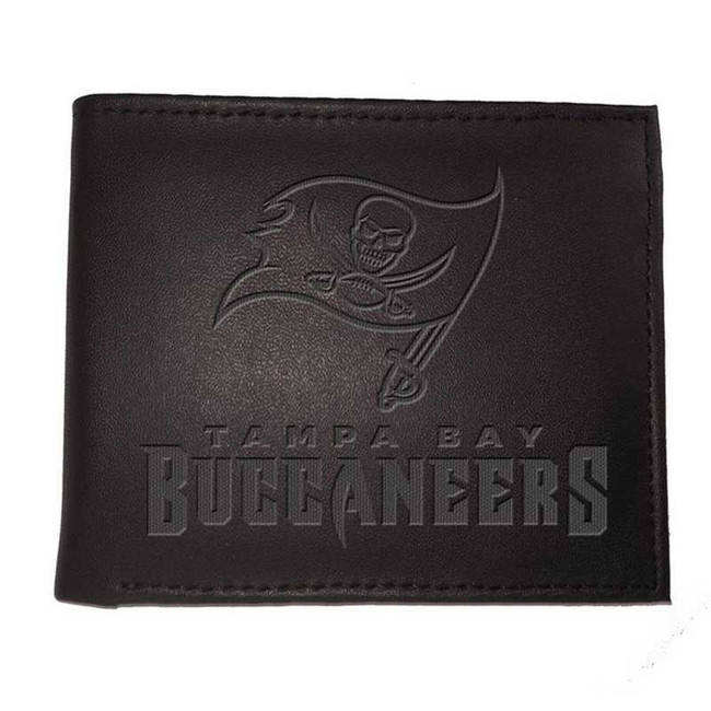 Tampa Bay Buccaneers Leather Blackout Bi-fold Wallet