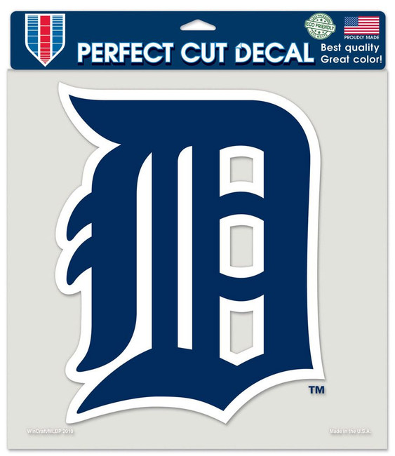Detroit Tigers Decal 8x8 Perfect Cut Color