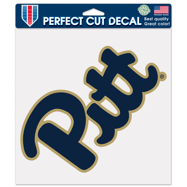 Pittsburgh Panthers Decal 8x8 Die Cut Color