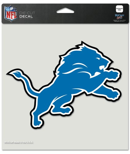 Detroit Lions Decal 12x12 Die Cut Color