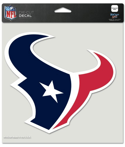 Houston Texans Decal 12x12 Die Cut Color