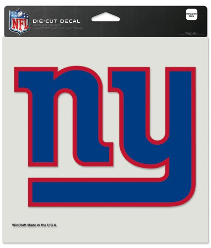 New York Giants Decal 12x12 Die Cut Color
