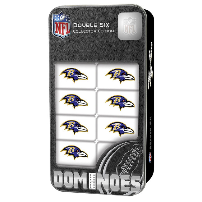 Baltimore Ravens Double Six Domino Set NFL Game Set Fan Collectible