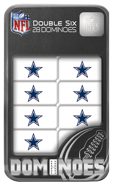 Dallas Cowboys Double Six Domino Set NFL Game Set Fan Collectible