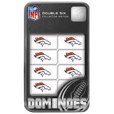Denver Broncos Double Six Domino Set NFL Game Set Fan Collectible