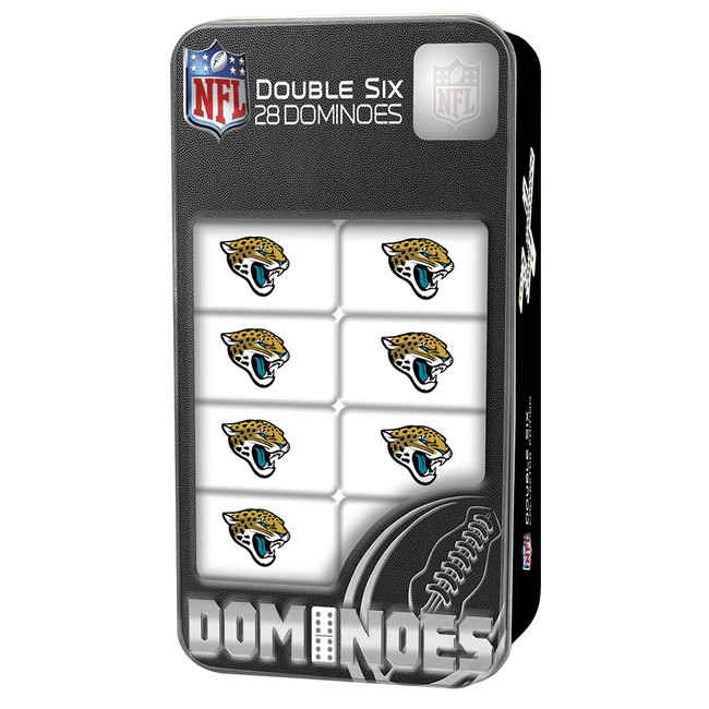 Jacksonville Jaguars Double Six Domino Set NFL Game Set Fan Collectible