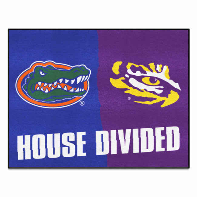 Florida / LSU House Divided House Divided Rug - 34 in. x 42.5 in.