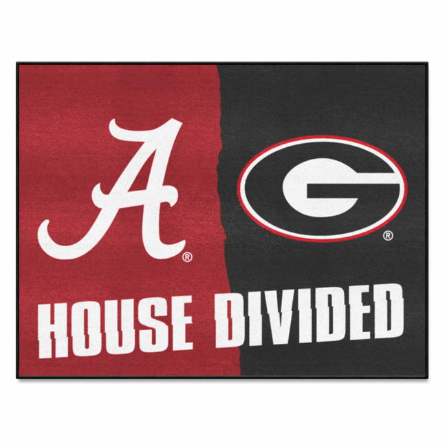 Alabama / Georgia House Divided House Divided Rug - 34 in. x 42.5 in.