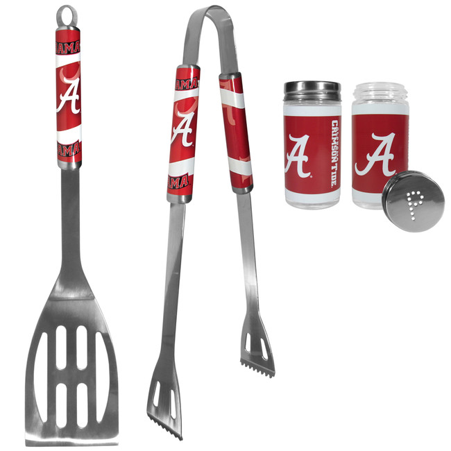 Alabama Crimson Tide 2pc BBQ Set with Tailgate Salt & Pepper Shakers