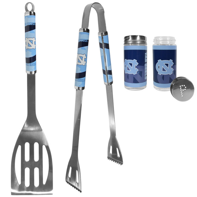 N. Carolina Tar Heels 2pc BBQ Set with Tailgate Salt & Pepper Shakers