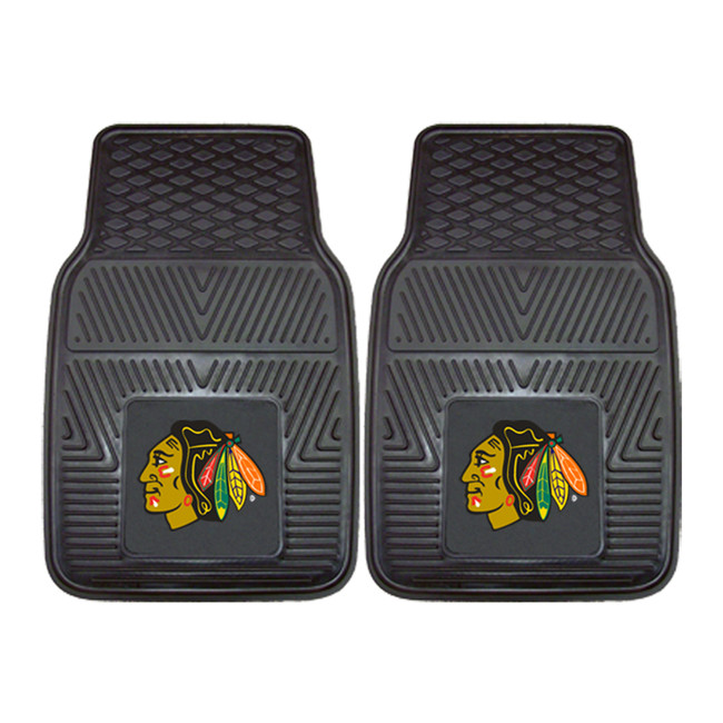 NHL - Chicago Blackhawks 2-pc Vinyl Car Mat Set 17"x27"
