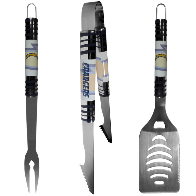 Los Angeles Chargers 3 pc Tailgater BBQ Set
