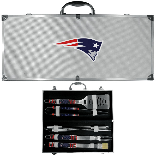 New England Patriots 8 pc Tailgater BBQ Set