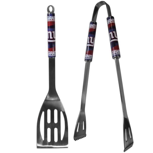 New York Giants 2 pc Steel BBQ Tool Set