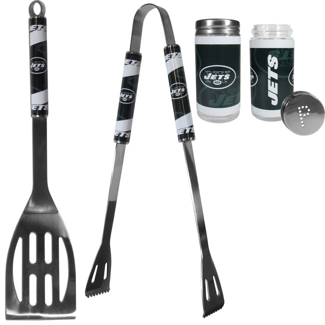 New York Jets 2pc BBQ Set with Tailgate Salt & Pepper Shakers