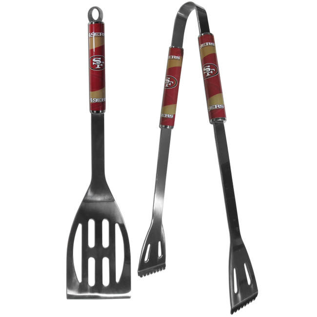 San Francisco 49ers 2 pc Steel BBQ Tool Set