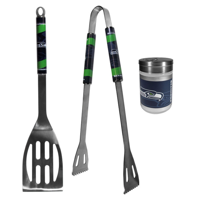 Seattle Seahawks 2pc BBQ Set with Season Shaker