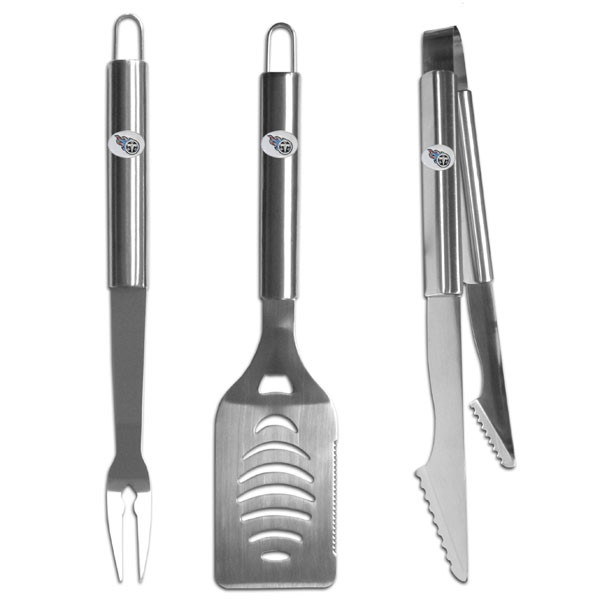 Tennessee Titans 3 pc Stainless Steel BBQ Set