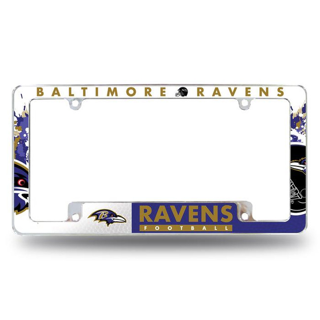 Baltimore Ravens All Over Chrome Frame