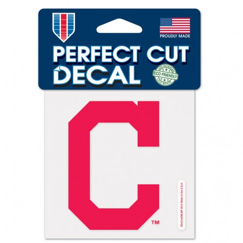 Cleveland Guardians Decal 4x4 Perfect Cut Color - C logo