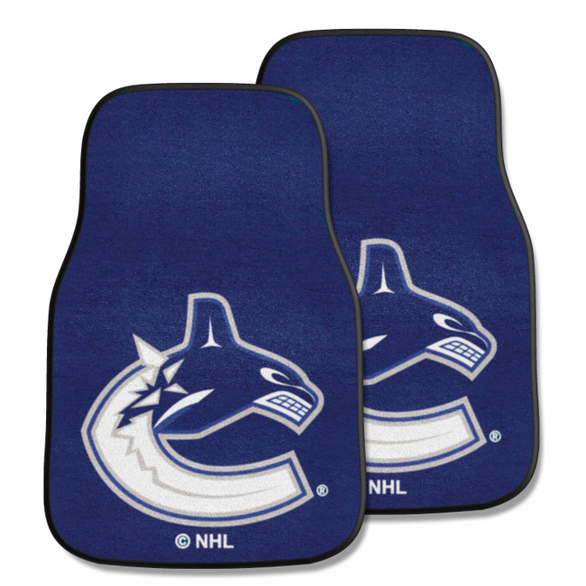 Vancouver Canucks Front Carpet Car Mat Set - 2 Pieces C Whale Primary Logo